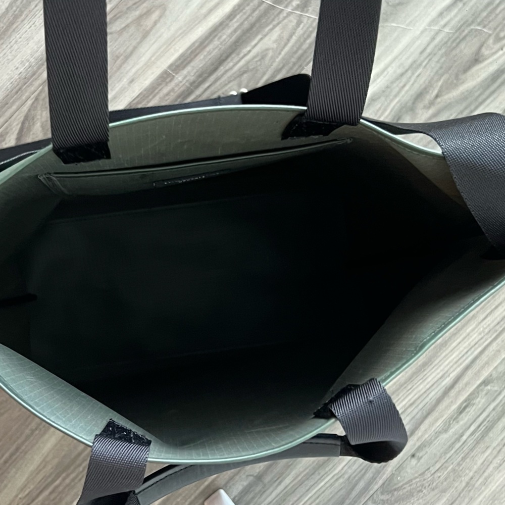 Green Tote Bag with Black Straps - Picture 7 of 14